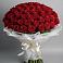 Букет 101 Красная роза Блэк Мэджик в Жуков