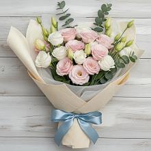 Букет цветов из:  Лизиантусы в Жуков