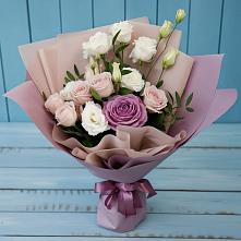 Букет цветов из:  Розы и Лизиантусы #REPLACE_PRED# Жуков