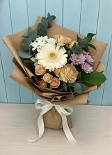 Букет цветов из:  Герберы и Хризантемы в Жуков