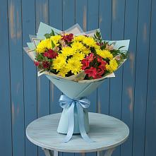Букет цветов из:  Альстромерии и Хризантемы #REPLACE_PRED# Жуков
