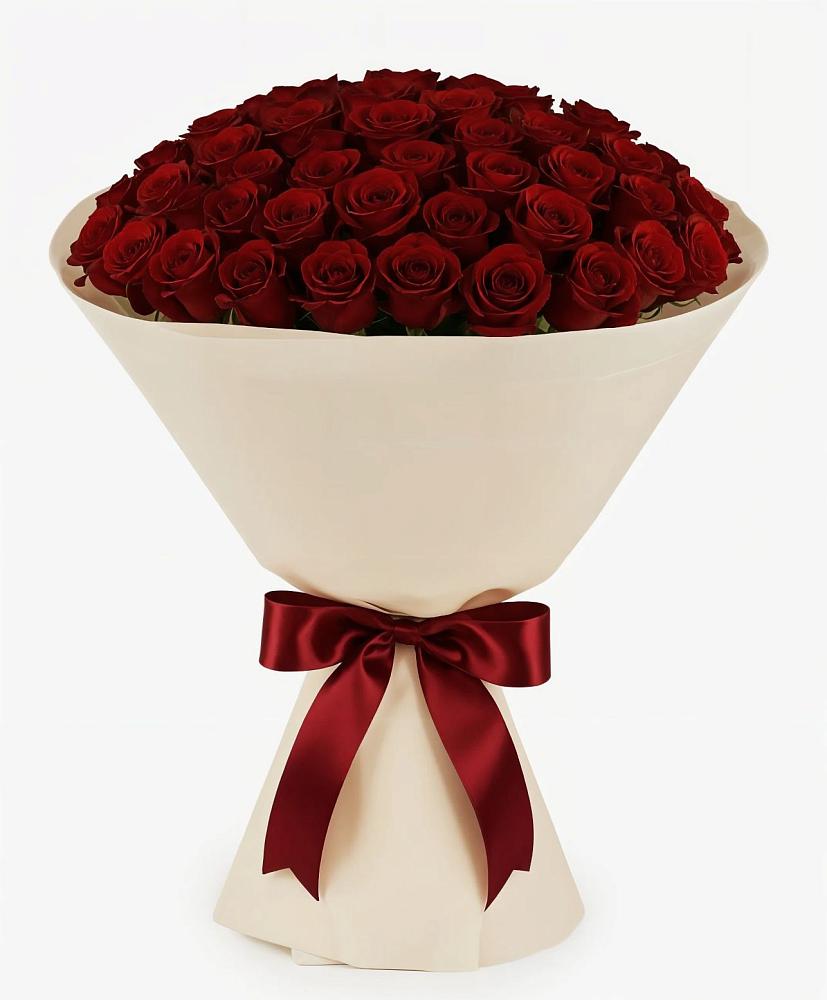 Букет 101 Бордовая роза Блэк Бакарра в Жуков