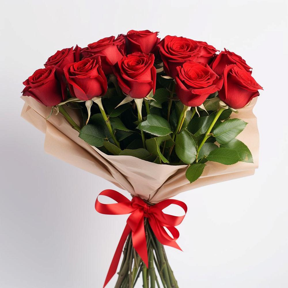 Букет 11 Красных роз Эдлесс Лав в Жуков